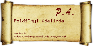 Polányi Adelinda névjegykártya